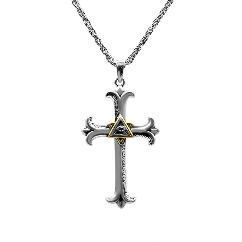 Wholesale Alloy Cross Pendant Necklace